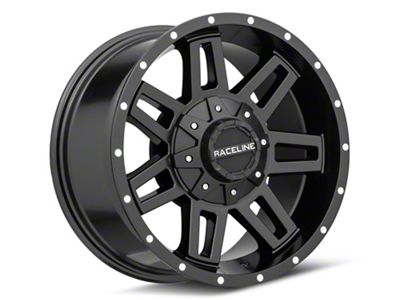 Raceline Injector Black 6-Lug Wheel; 17x8.5; 18mm Offset (07-14 Tahoe)