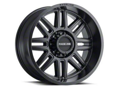 Raceline Split Satin Black 6-Lug Wheel; 18x9; 18mm Offset (07-14 Tahoe)