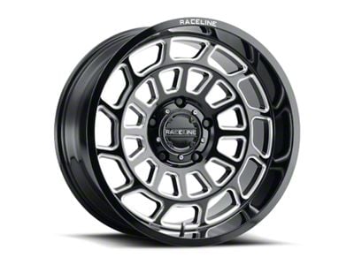 Raceline Warp Gloss Black Machined 6-Lug Wheel; 20x9; 18mm Offset (07-14 Tahoe)