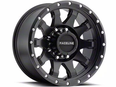 Raceline Clutch Matte Black 6-Lug Wheel; 20x9; 18mm Offset (07-14 Yukon)