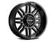 Raceline Split Satin Black 8-Lug Wheel; 18x9; 18mm Offset (11-16 F-250 Super Duty)