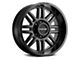 Raceline Split Satin Black 8-Lug Wheel; 18x9; 18mm Offset (11-16 F-350 Super Duty SRW)