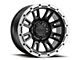 Raceline Compass Satin Black with Silver Ring 6-Lug Wheel; 18x9; 18mm Offset (14-18 Silverado 1500)