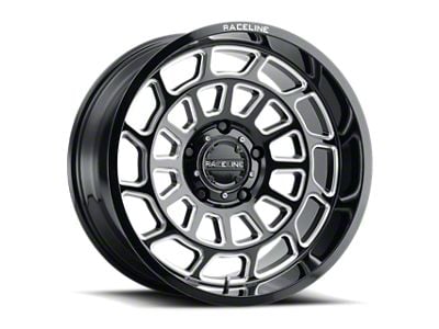 Raceline Warp Gloss Black Milled 6-Lug Wheel; 20x9; 18mm Offset (15-20 F-150)