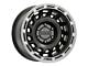 Raceline Halo Satin Black with Silver Ring 6-Lug Wheel; 18x9; 18mm Offset (15-20 Tahoe)