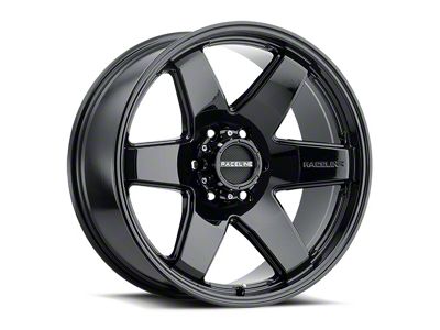 Raceline Addict Gloss Black 6-Lug Wheel; 18x9; 12mm Offset (15-20 Yukon)