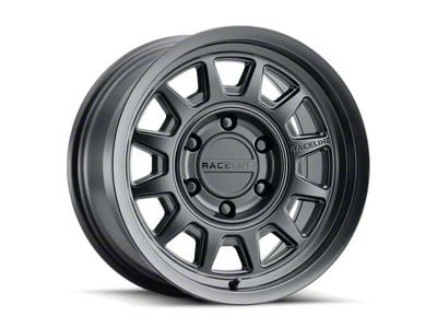 Raceline Aero Satin Black 6-Lug Wheel; 17x9; -12mm Offset (15-20 Yukon)