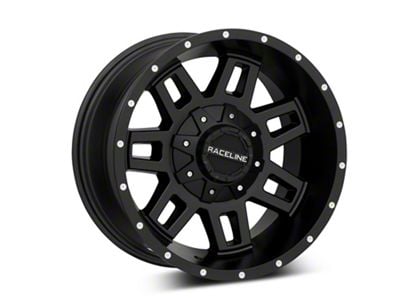 Raceline Injector Black 6-Lug Wheel; 17x9; -12mm Offset (15-20 Yukon)