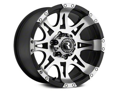 Raceline Raptor Black Machined 6-Lug Wheel; 18x9; 12mm Offset (99-06 Sierra 1500)