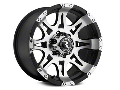 Raceline Raptor Black Machined 6-Lug Wheel; 18x9; 25mm Offset (99-06 Sierra 1500)