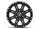 Raceline Raptor Black 6-Lug Wheel; 18x9; 25mm Offset (99-06 Sierra 1500)