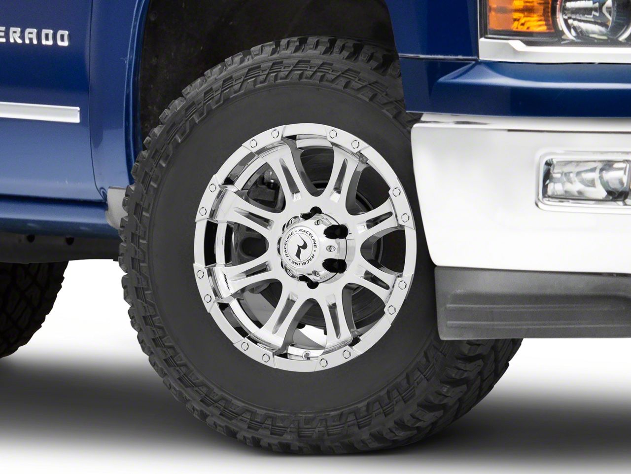 Raceline Silverado Raptor Chrome 6-Lug Wheel - 18x9; -6mm Offset 983 ...