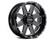 Raceline Hostage Gloss Black Milled 8-Lug Wheel; 20x9; 0mm Offset (23-24 F-250 Super Duty)