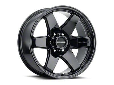 Raceline Addict Gloss Black 6-Lug Wheel; 18x9; 12mm Offset (24-25 Ranger)