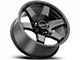 Raceline Addict Gloss Black 6-Lug Wheel; 20x9; 18mm Offset (2024 Ranger)