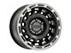 Raceline Halo Satin Black with Silver Ring 6-Lug Wheel; 18x9; -12mm Offset (2024 Ranger)