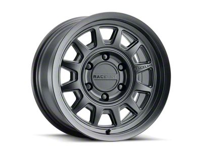 Raceline Aero Satin Black 6-Lug Wheel; 17x9; -12mm Offset (99-06 Sierra 1500)