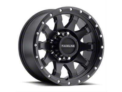 Raceline Clutch Matte Black 6-Lug Wheel; 20x9; 18mm Offset (99-06 Sierra 1500)