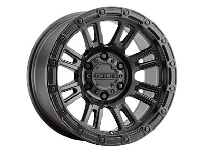 Raceline Compass Satin Black 6-Lug Wheel; 18x9; 18mm Offset (23-25 Canyon)