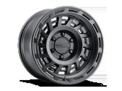 Raceline Halo Satin Black 6-Lug Wheel; 17x8.5; 0mm Offset (23-24 Canyon)