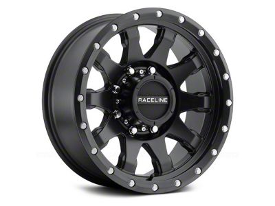 Raceline Clutch Matte Black 8-Lug Wheel; 20x9; 12mm Offset (17-22 F-350 Super Duty SRW)