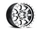 Raceline Avenger Black and Machined 8-Lug Wheel; 17x9; 20mm Offset (06-08 RAM 1500 Mega Cab)