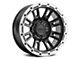 Raceline Compass Black and Silver Lip 8-Lug Wheel; 18x9; 18mm Offset (20-24 Sierra 2500 HD)