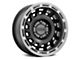 Raceline Halo Black with Silver Lip 8-Lug Wheel; 18x9; -12mm Offset (07-10 Sierra 2500 HD)