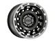 Raceline Halo Satin Black with Silver Ring 6-Lug Wheel; 18x9; -12mm Offset (19-24 Silverado 1500)