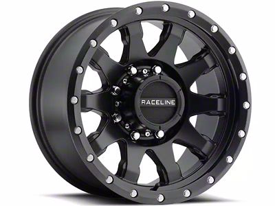 Raceline Clutch Matte Black 6-Lug Wheel; 20x10; -19mm Offset (21-24 Yukon)