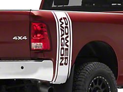 RAM Licensed by RedRock Power Wagon Rear Vertical Stripe; White (03-24 RAM 2500)