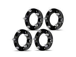 1-Inch 5-Lug Wheel Spacers; Black; Set of Four (02-11 RAM 1500, Excluding Mega Cab)