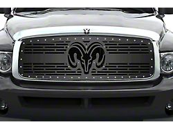 1-Piece Steel Upper Grille Insert; RAM Head V2 (02-05 RAM 1500)