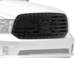 1-Piece Steel Upper Replacement Grille; Liberty Or Death (13-18 RAM 1500, Excluding Rebel)