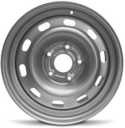 RAM 1500 10-Slot Replica Steel Silver 5-Lug Wheel; 17x7; 25mm Offset ...