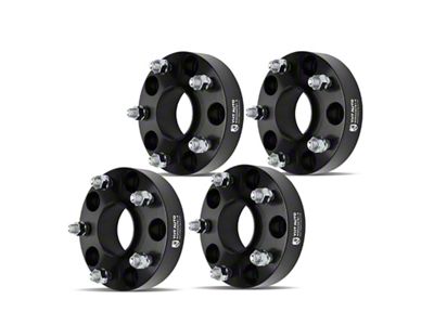 1.50-Inch 5-Lug Wheel Spacers; Black; Set of Four (12-18 RAM 1500)