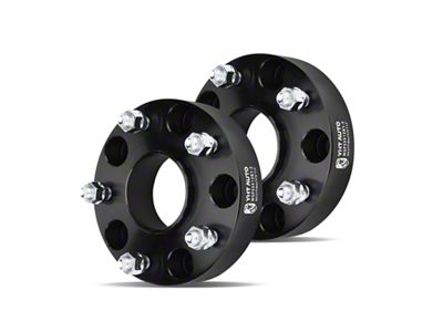 1.50-Inch 5-Lug Wheel Spacers; Black; Set of Two (02-11 RAM 1500, Excluding Mega Cab)