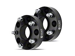 1.50-Inch 5-Lug Wheel Spacers; Black; Set of Two (12-18 RAM 1500)