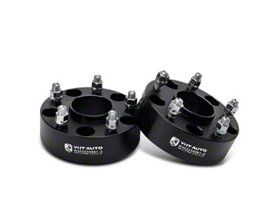 2-Inch 5-Lug Wheel Spacers; Black; Set of Two (12-18 RAM 1500)