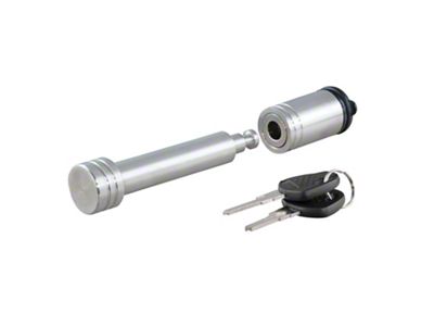 2-Inch Receiver Hitch 5/8-Inch Hitch Lock; Stainless Steel