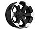 2019 Rebel Style Black Machined 6-Lug Wheel; 18x8; 19mm Offset (19-24 RAM 1500)