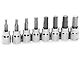 3/8-Inch Drive Metric Hex Bit Set; 8-Piece Set