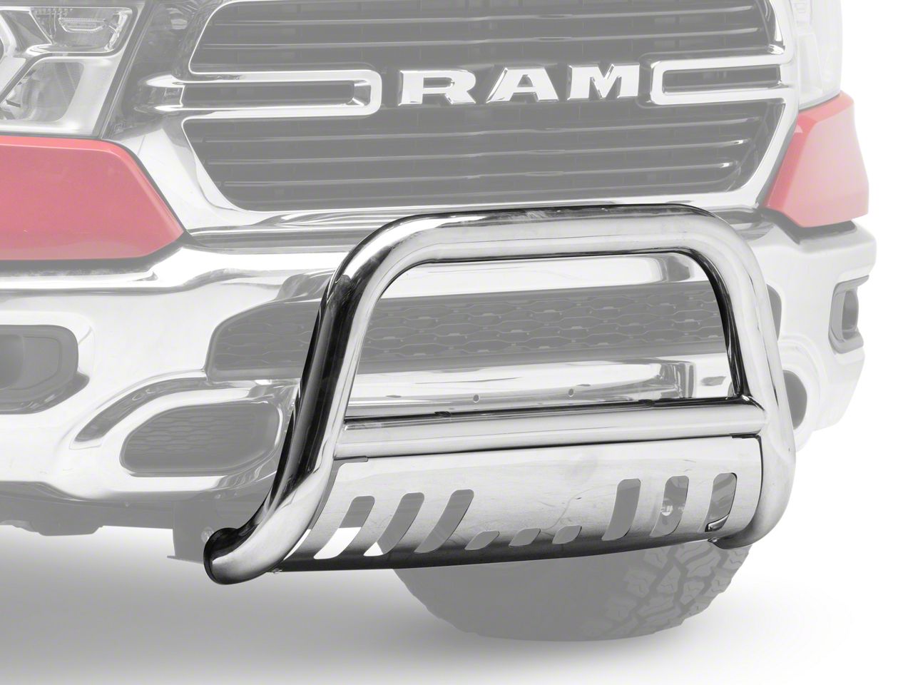 RAM 1500 3-Inch Bull Bar; Chrome (19-24 RAM 1500, Excluding Rebel & TRX ...