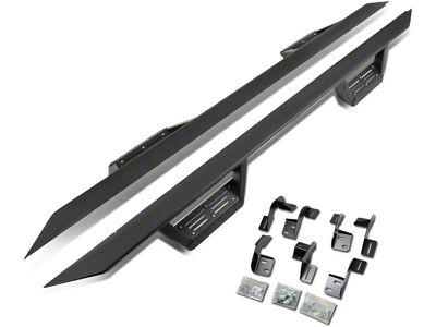 3-Inch Nerf Drop Side Step Bars; Black (09-18 RAM 1500 Quad Cab)