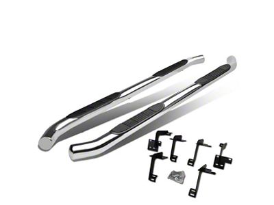 3-Inch Nerf Side Step Bars; Stainless Steel (19-25 RAM 1500 Crew Cab)