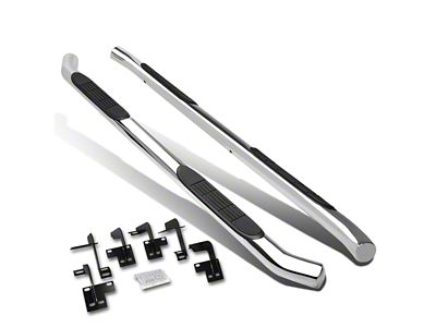3-Inch Nerf Side Step Bars; Stainless Steel (19-24 RAM 1500 Quad Cab)