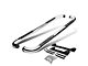 3-Inch Round Side Step Bars; Stainless Steel (02-08 RAM 1500 Quad Cab)