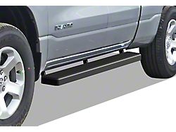 5-Inch iStep Running Boards; Black (19-25 RAM 1500 Quad Cab)