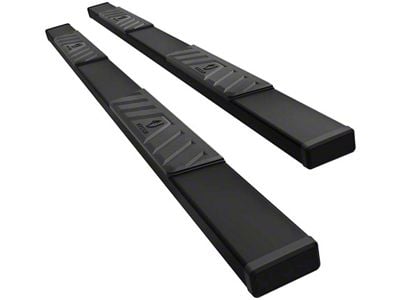 5-Inch Riser Side Step Bars; Textured Black (09-18 RAM 1500 Crew Cab)