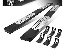 6.50-Inch Flat Step Bar Running Boards; Black (09-18 RAM 1500 Crew Cab)